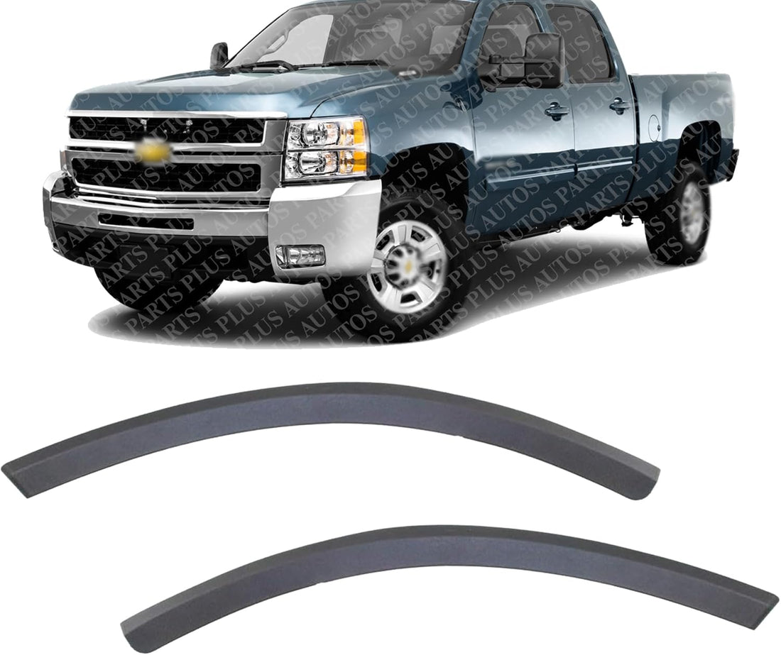 Set Of 2 Front Bumper Outer Filler Left Driver & Right Passenger Side Direct Replacement Compatible With 2007-2010 Chevrolet Silverado 2500HD 3500HD GM1088173 GM1089173 25782945