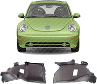 AUTOS PARTS PLUS Set of 2 Front Engine Splash Shields Left Driver & Right Passenger Side Direct Replacement Compatible with 2003-2005 Volkswagen Beetle VW1228129 VW1228128 1Y0825245D 1Y0825250G