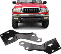 Set Of 2 Front Bumper Bracket Left Driver & Right Passenger Side Direct Replacement Compatible With 2001-2004 Toyota Tacoma TO1067134 TO1066134 52141AD020 52142AD020