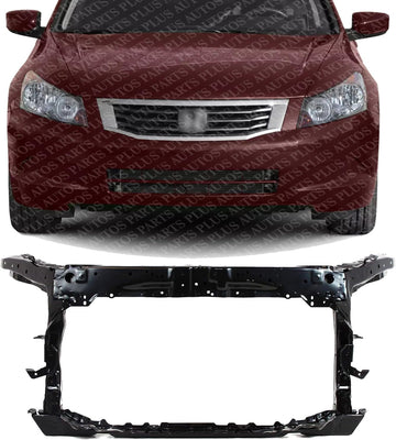Front Radiator Support Assembly Steel Direct Replacement Compatible With 2008-2012 Honda Accord HO1225156 HO1225157 60400TA5A00ZZ 60400TA0A00ZZ