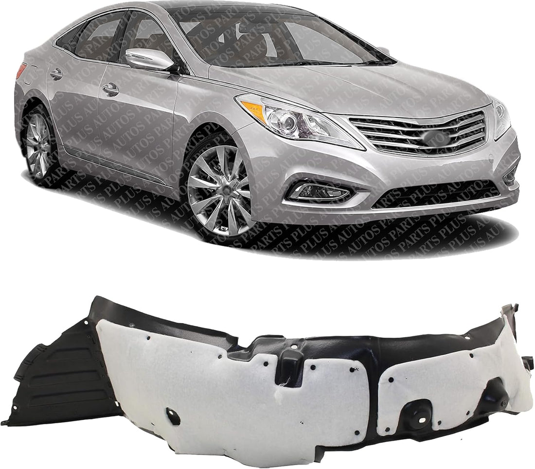 Front Fender Liner Right Passenger Side Direct Replacement Compatible With 2012-2014 Hyundai Azera HY1249166 868123V000