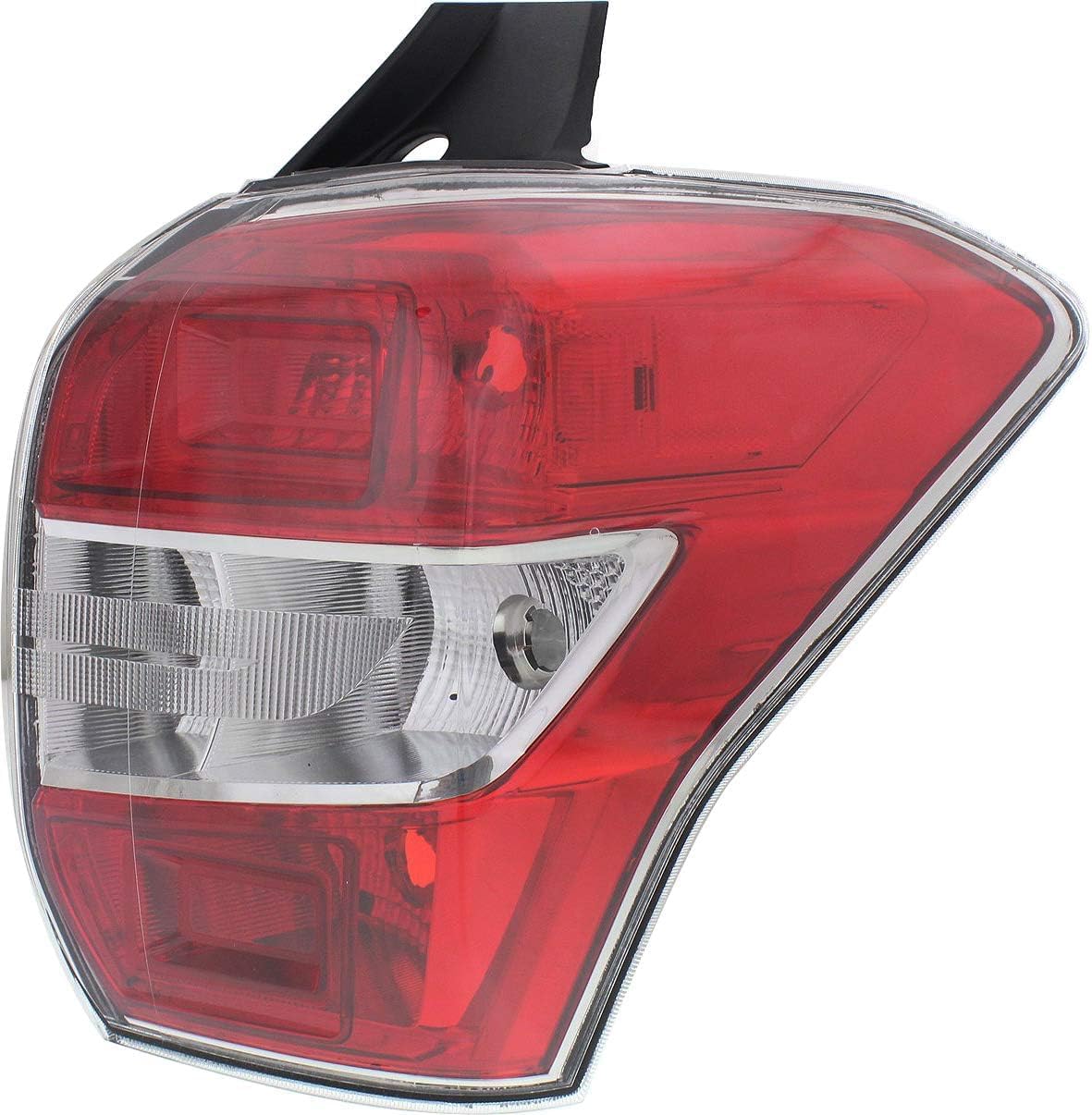 Tail Light Lens and Housing Right Passenger Side Direct Replacement Compatible With 2014-2016 Subaru Forester SU2819105 84912SG041