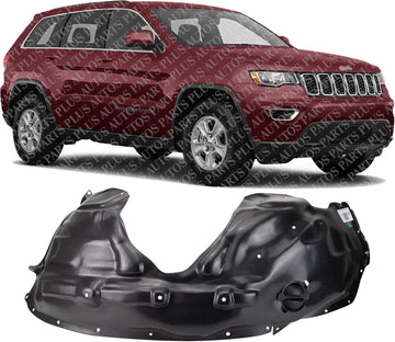 Front Fender Liner Right Passenger Side Direct Replacement Compatible With 2017-2021 Jeep Grand Cherokee CH1249195 68272334AD-PFM