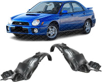 Set Of 2 Front Fender Liner Plastic Left Driver & Right Passenger Side Direct Replacement Compatible With 2002-2003 Subaru Impreza SU1249107 SU1248107 59110FE022 59110FE032