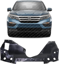 Front Engine Splash Shield Under Cover Direct Replacement Compatible with 2014-2020 Acura MDX / 2016-2021 Honda Pilot / 2017-2022 Ridgeline AC1228118 74111TZ5A01