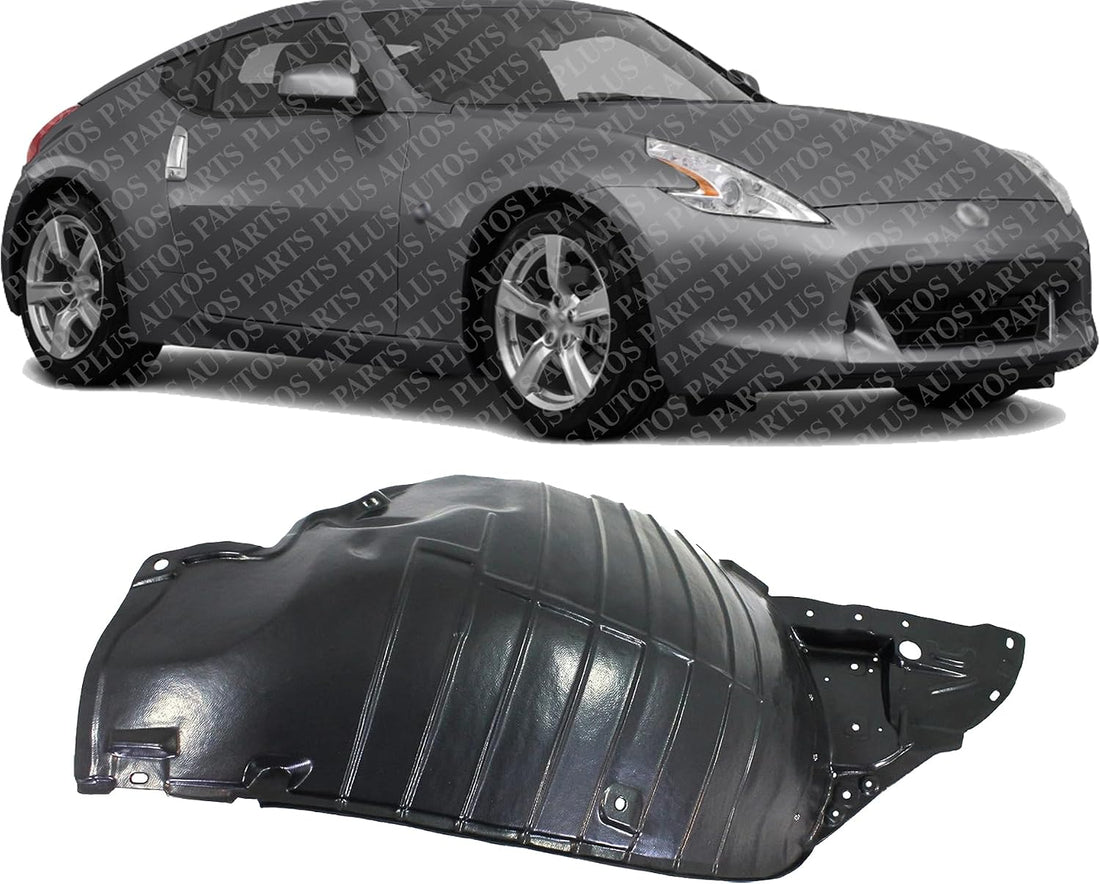 Front Section Fender Liner Right Passenger Side Direct Replacement Compatible With 2009-2020 Nissan 370Z NI1249121 638441EA0A