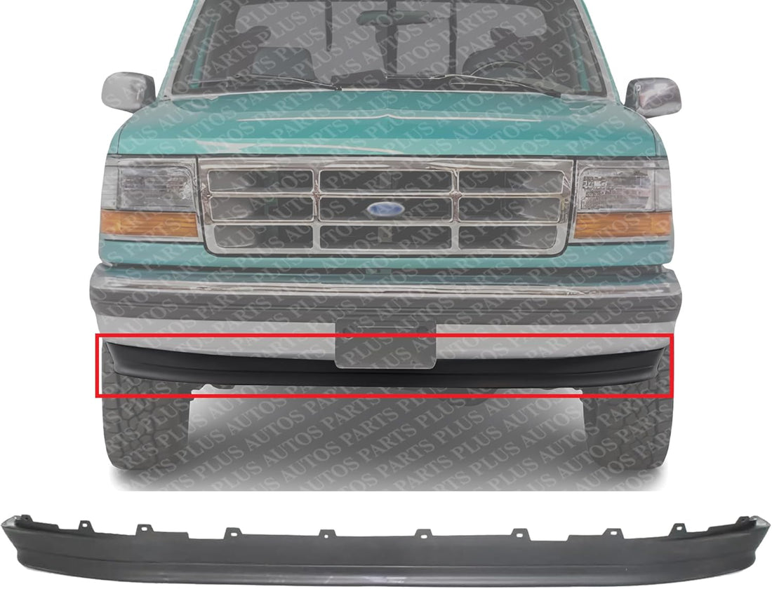 Front Lower Valance Panel Textured Direct Replacement Compatible with 1992-1996 Ford F-Series FO1095154 F2TZ17626A