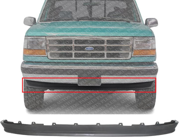 Front Lower Valance Panel Textured Direct Replacement Compatible with 1992-1996 Ford F-Series FO1095154 F2TZ17626A
