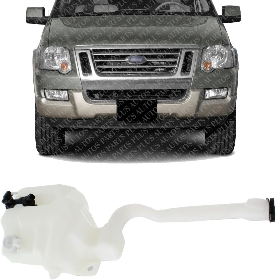 Washer Reservoir Tank With Pump And Cap Direct Replacement Compatible With 2011-2015 Ford Explorer FO1288128 BB5Z17618A