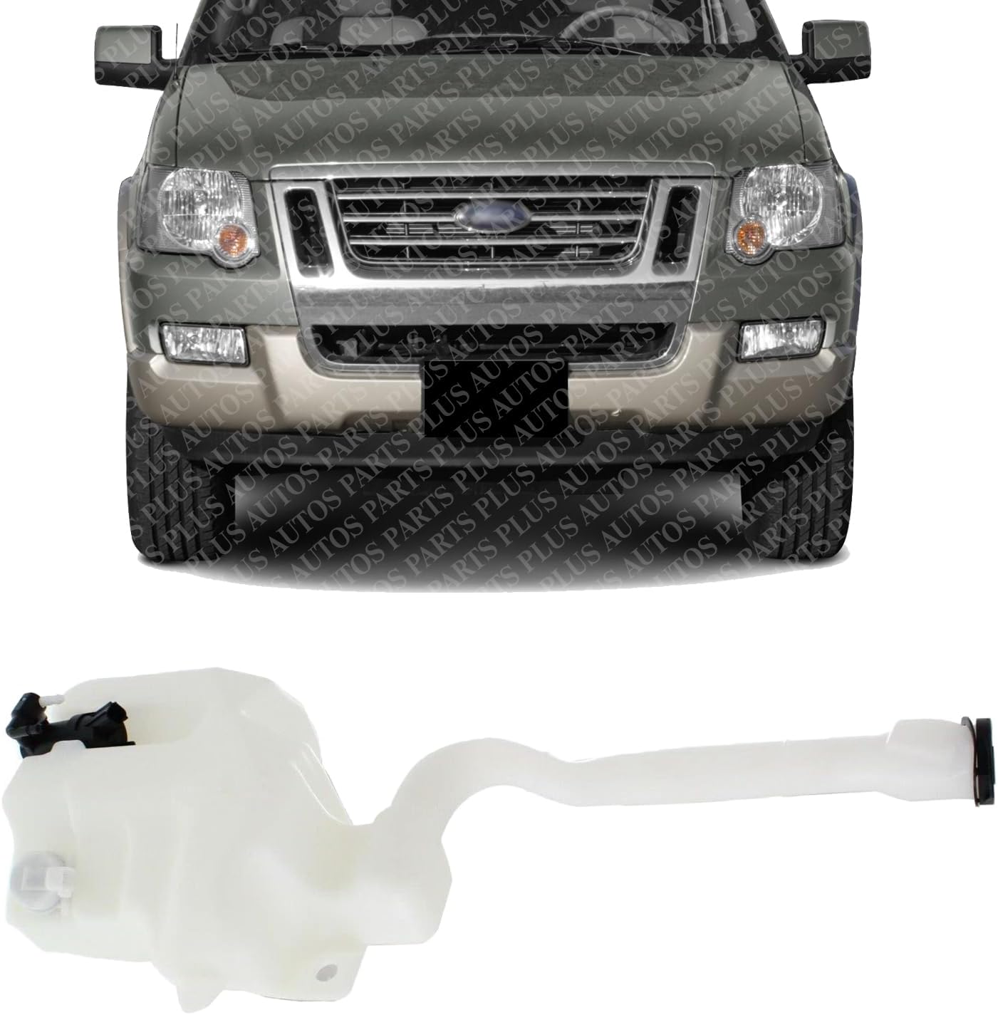 Washer Reservoir Tank With Pump And Cap Direct Replacement Compatible With 2011-2015 Ford Explorer FO1288128 BB5Z17618A