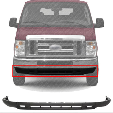 AUTOS PARTS PLUS Front Bumper Lower Valance Textured Direct Replacement Compatible With 2008-2014 Ford E-Series Super Duty FO1095226 8C2Z17626AA