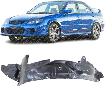 Front Fender Liner Left Driver Side Direct Replacement Compatible With 2002-2003 Mazda Protege / Protege5 MA1248113 B30P56140A