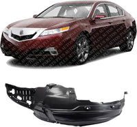 Front Fender Liner Left Driver Side Direct Replacement Compatible With 2009-2011 Acura TL AC1248125 74151TK4A00