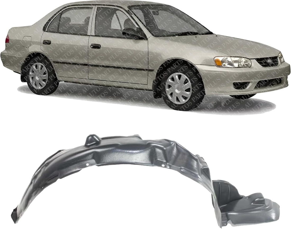 Front Fender Liner Right Passenger Side Direct Replacement Compatible With 2001-2002 Toyota Corolla TO1249118 5387502060