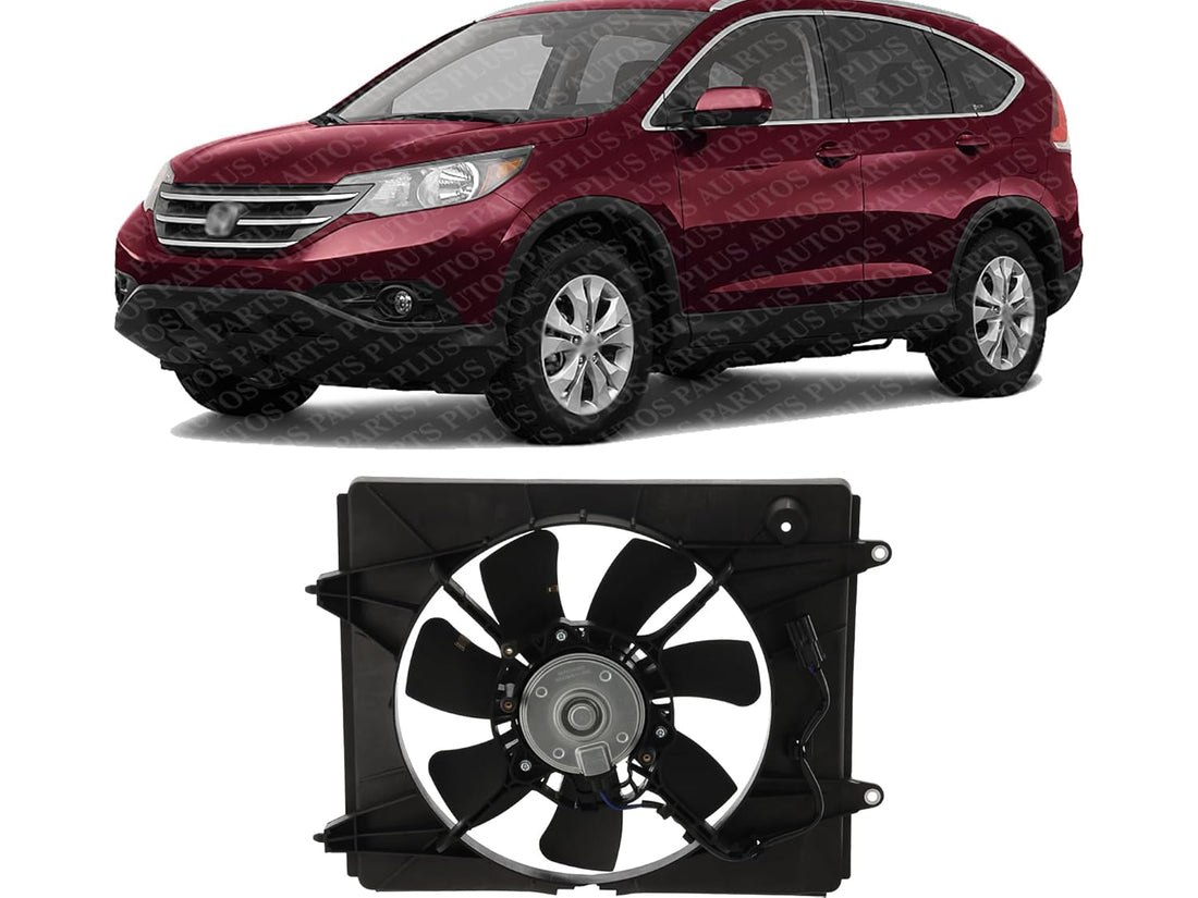 Front AC Condenser Cooling Fan Assembly Plastic Direct Replacement Compatible with 2012-2014 Honda CR-V HO3113132 38615R5AA01-PFM 38616R5AA01