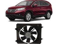 Front AC Condenser Cooling Fan Assembly Plastic Direct Replacement Compatible with 2012-2014 Honda CR-V HO3113132 38615R5AA01-PFM 38616R5AA01