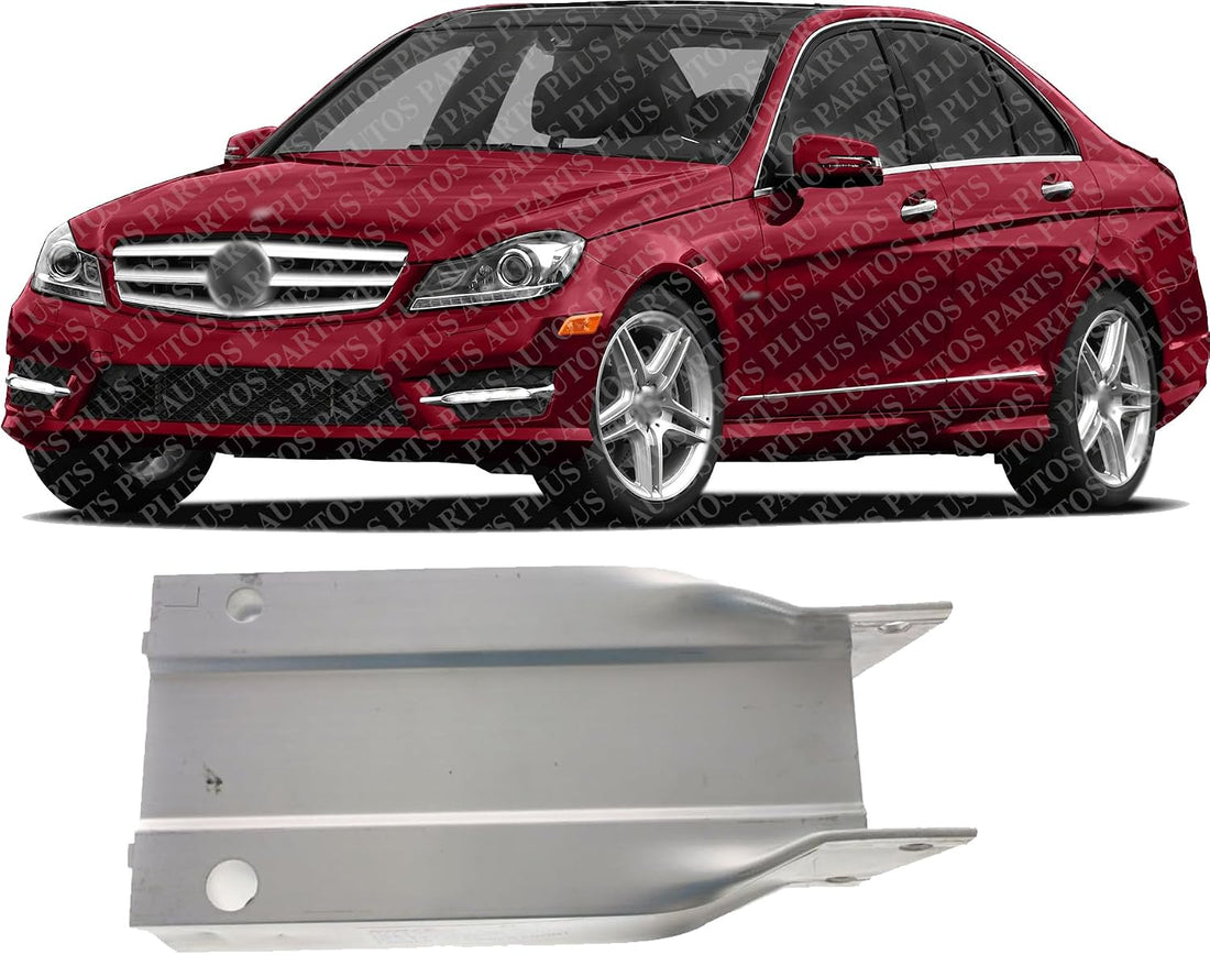 Front Bumper Crossmember Reinforcement Bracket Aluminum Left Driver Side Direct Replacement Compatible With 2008-2015 Mercedes Benz C-Class MB1072101 2046201195