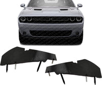 Set of 2 Front Bumper Bracket Plastic Right Passenger & Left Driver Side Direct Replacement Compatible with 2015-2022 Dodge Challenger CH1043126 CH1042126 68375014AA 68375013AA