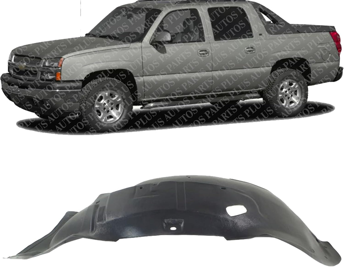 Front Fender Liner Left Driver Side Direct Replacement Compatible With 2002-2006 Chevrolet Avalanche GM1250113 93441153