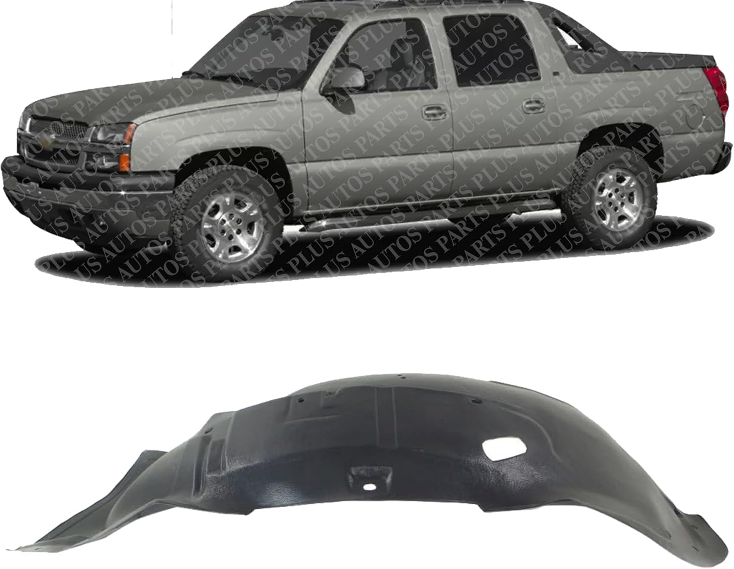 Front Fender Liner Left Driver Side Direct Replacement Compatible With 2002-2006 Chevrolet Avalanche GM1250113 93441153