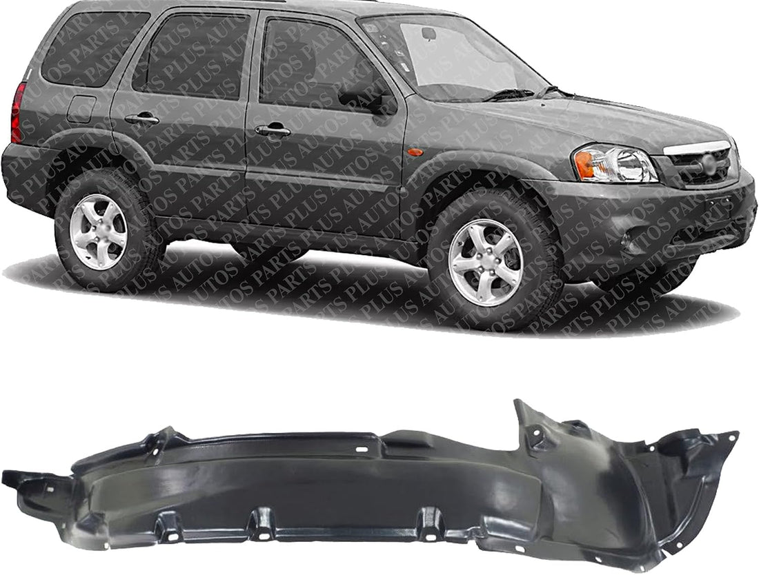 Front Fender Liner Right Passenger Side Direct Replacement Compatible With 2001-2006 Mazda Tribute MA1251101 EC0156130K