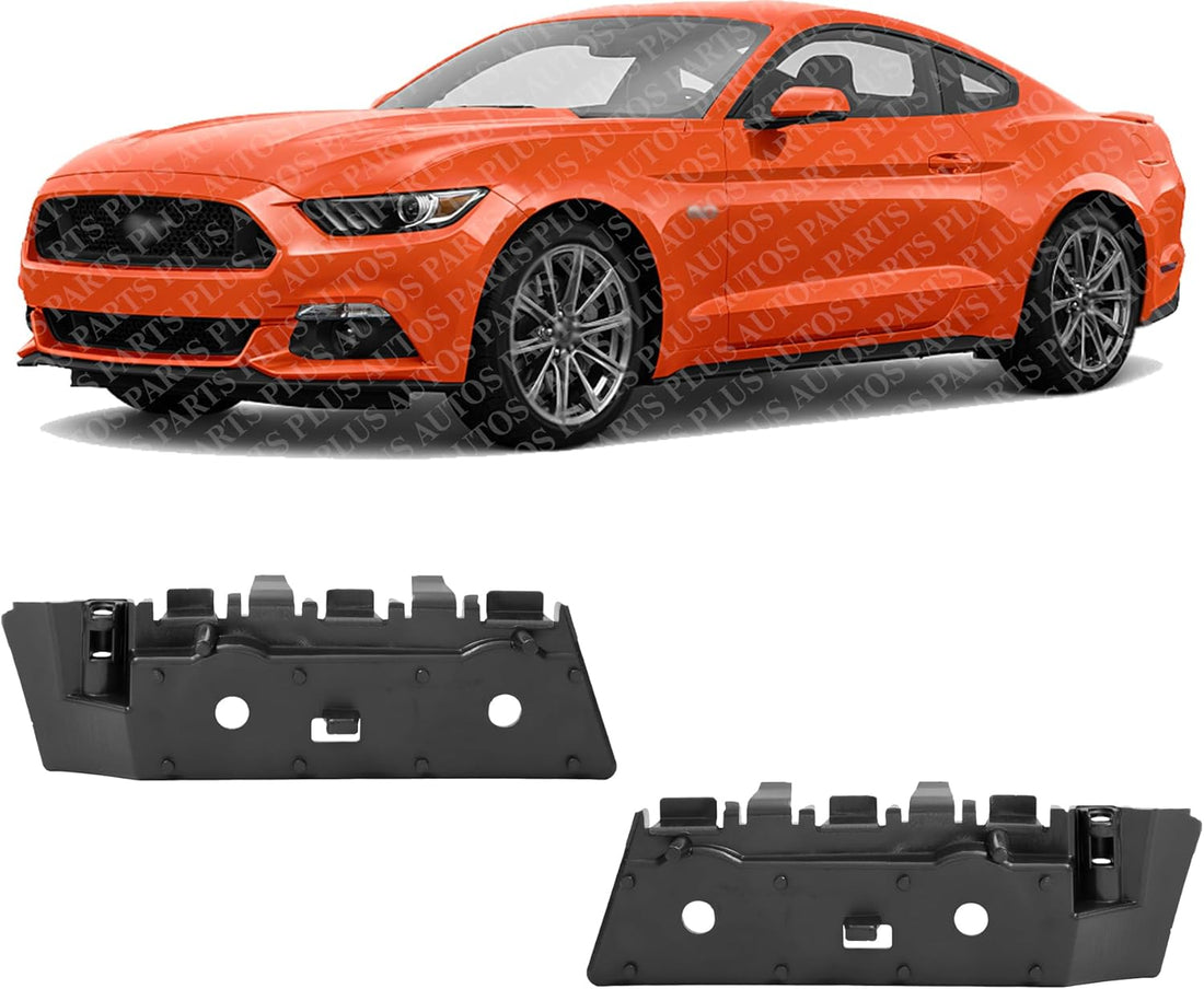 Set Of 2 Front Bumper Cover Retainer Bracket Left Driver & Right Passenger Side Direct Replacement Compatible With 2015-2017 Ford Mustang FO1032105 FO1033105 FR3Z17C947B FR3Z17C947C