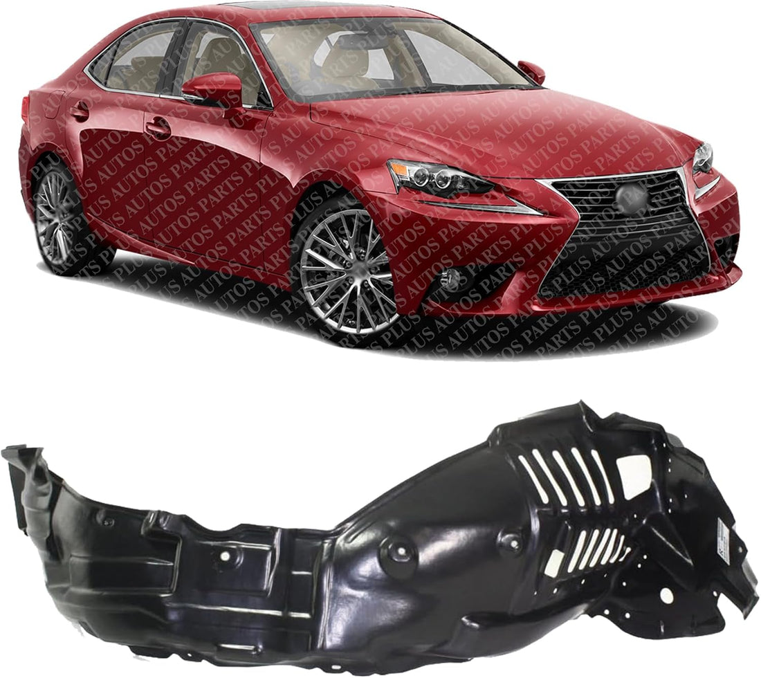 Front Inner Fender Liner Right Passenger Side Direct Replacement Compatible With 2008-2014 Lexus IS F LX1249108 5380553030