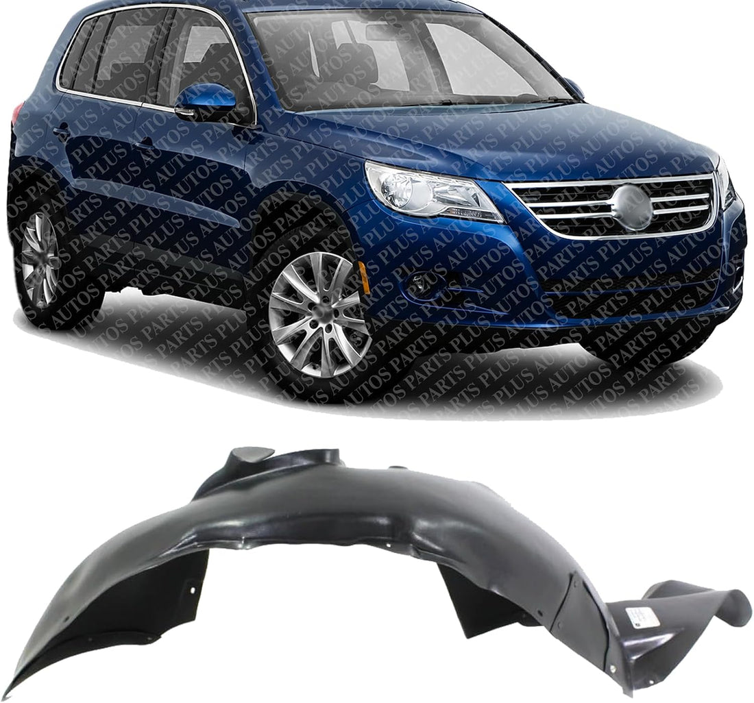 Front Section Fender Liner Right Passenger Side Direct Replacement Compatible With 2009-2017 Volkswagen Tiguan / 2017-2018 Limited VW1249117 5N0805912A-PFM