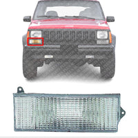 Front Turn Signal Light Below Headlamp Lens & Housing Right Passenger Side Direct Replacement Compatible With 1984-1996 Jeep Cherokee / 1986-1992 Comanche CH2531101 56000098