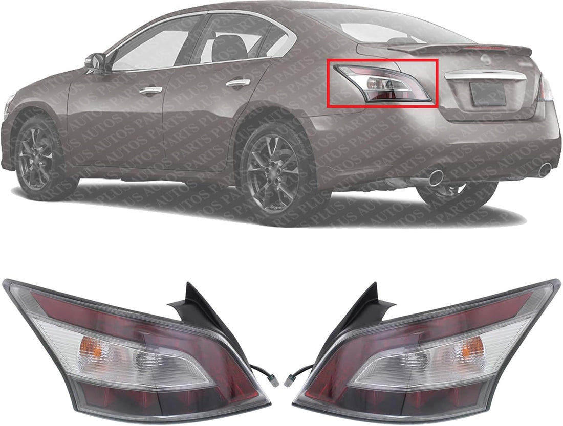 Set Of 2 Tail Light Assembly Right Passenger & Left Driver Side Direct Replacement Compatible With 2012-2014 Nissan Maxima NI2801197 NI2800197 265559DA0B 265509DA0B