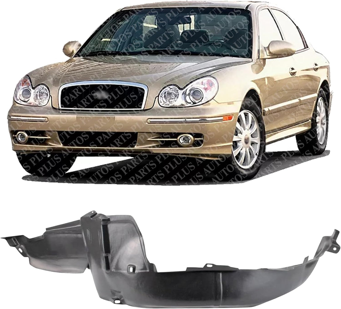 Front Fender Liner Left Driver Side Direct Replacement Compatible With 1999-2001 Hyundai Sonata HY1248109 8681138000