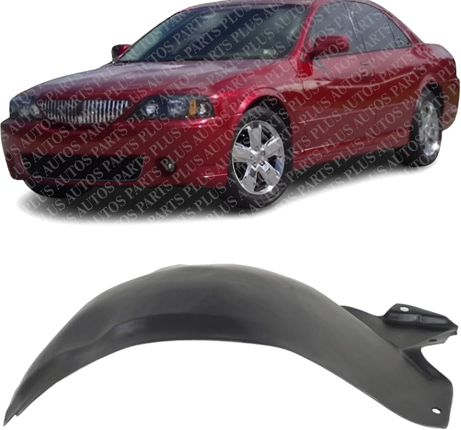 Front Fender Liner Rear Section Left Driver Side Direct Replacement Compatible With 2000-2006 Lincoln LS FO1710105 2W4Z16103AA