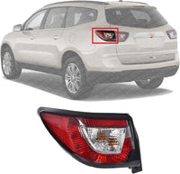 Tail Light Left Driver Side Direct Replacement Compatible With 2013-2017 Chevrolet Traverse GM2804112 23301756