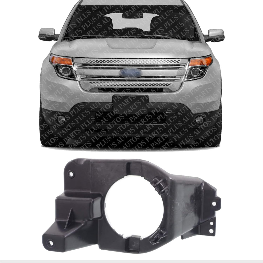 Front Fog Light Bracket Left Driver Side Direct Replacement Compatible with 2011-2015 Ford Explorer FO2602103 BB5Z15266B