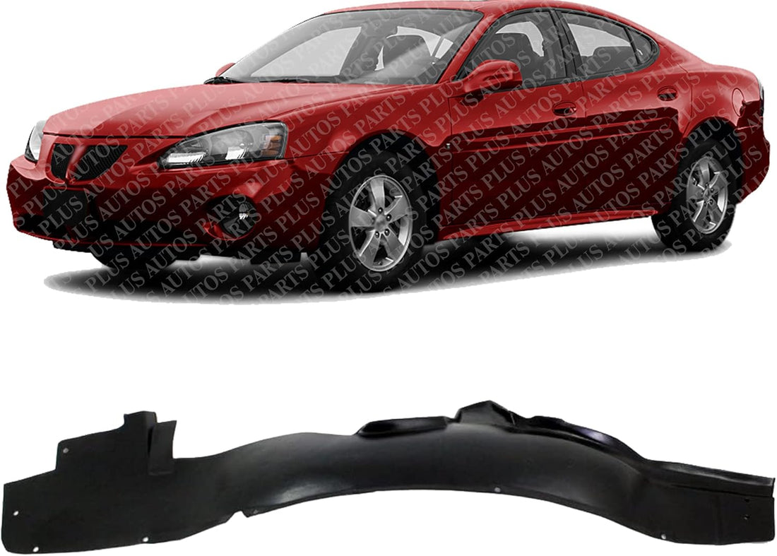 Front Fender Liner Left Driver Side Direct Replacement Compatible With 2004-2008 Pontiac Grand Prix GM1248146 21998881