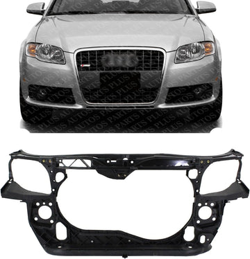 Front Radiator Support Plastic Direct Replacement Compatible With 2005-2009 Audi A4 AU1225120 8E0805594E