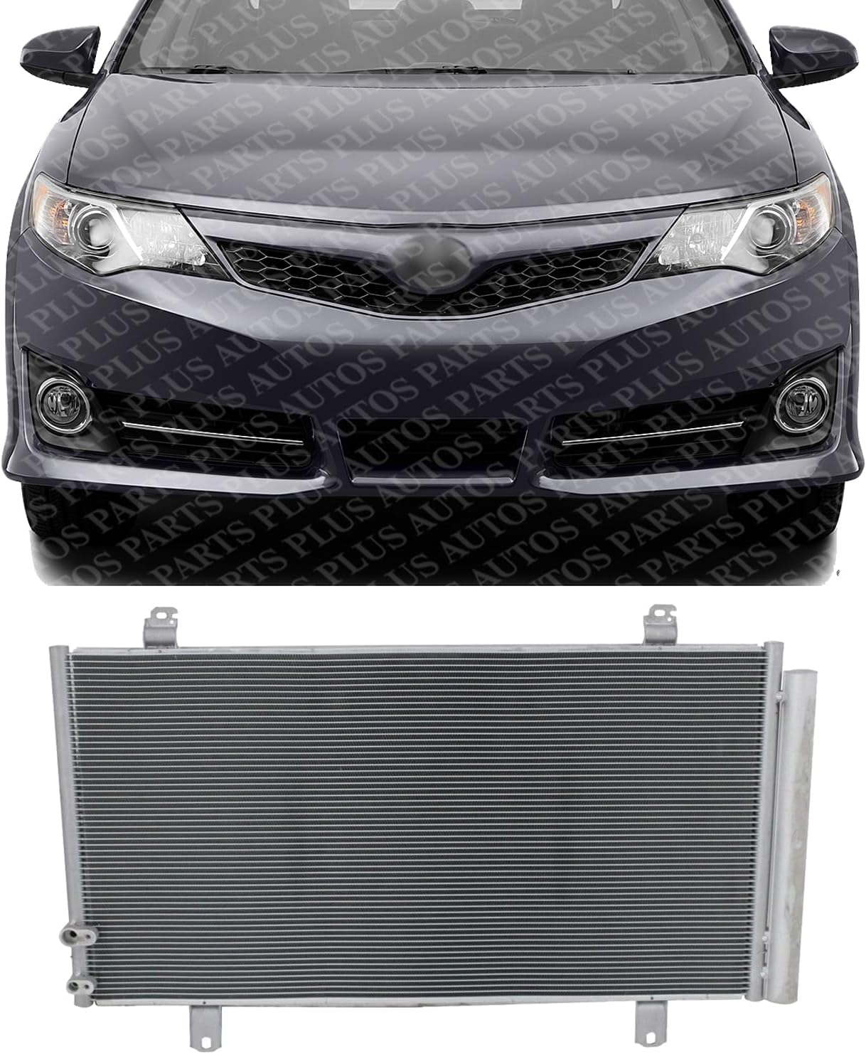 Front A/C Condenser Aluminum Core Direct Replacement Compatible With 2012-2017 Toyota Camry / 2013-2018 Toyota Avalon TO3030323 8846006230