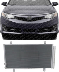 Front A/C Condenser Aluminum Core Direct Replacement Compatible With 2012-2017 Toyota Camry / 2013-2018 Toyota Avalon TO3030323 8846006230