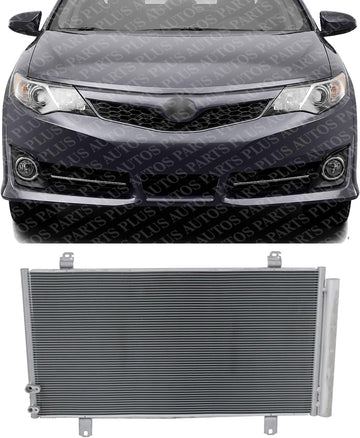 Front A/C Condenser Aluminum Core Direct Replacement Compatible With 2012-2017 Toyota Camry / 2013-2018 Toyota Avalon TO3030323 8846006230
