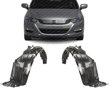 AUTOS PARTS PLUS Set Of 2 Front Fender Liner Left Driver & Right Passenger Side Direct Replacement Compatible With 2010-2011 Honda Insight HO1248136 HO1249136 74101TM8305 74151TM8305