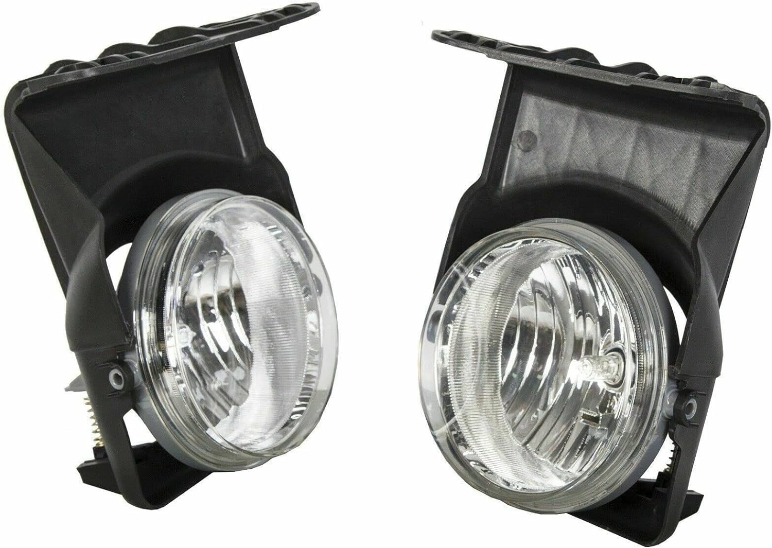 AUTOS PARTS PLUS Front Bumper Lower Valance Primed + Fog Light With Harness & Switch Left Driver & Right Passenger Side Direct Replacement Compatible With 2003-2006 GMC Sierra 1500 2500HD GM1000684