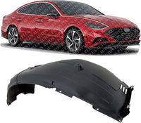 Front Fender Liner Right Passenger Side Direct Replacement Compatible With 2020-2022 Hyundai Sonata HY1249182 86812L0000