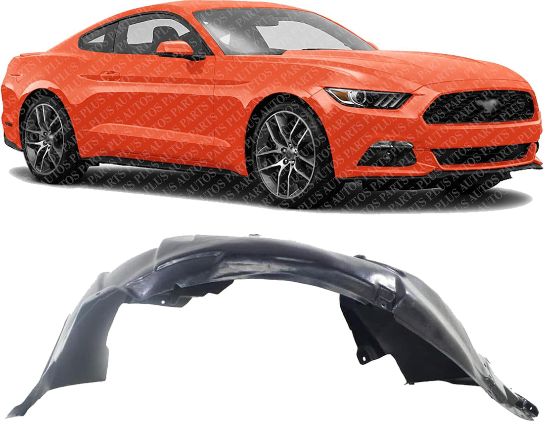 Front Fender Liner Left Driver Side Direct Replacement Compatible With 2015-2017 Ford Mustang FO1248165 FR3Z16103A