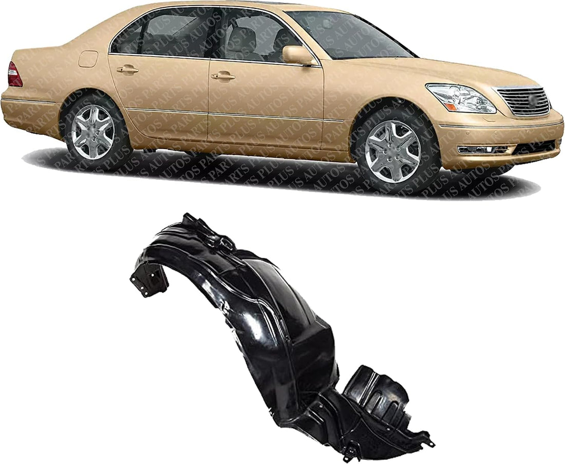 Front Fender Liner Right Passenger Side Direct Replacement Compatible With 2004-2006 Lexus LS430 LX1251114 5380550030
