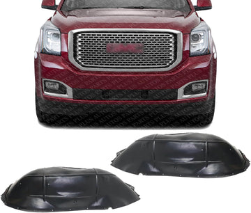 Set Of 2 Front Fender Liner Left Driver & Right Passenger Side Direct Replacement Compatible With 2015-2020 GMC Yukon/XL GM1249246 GM1248246 22806319 22806318
