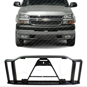 Front Radiator Support Assembly Steel Direct Replacement Compatible With 2003-2006 Chevrolet Silverado/GMC Sierra 2500 3500 GM1225259 25815982