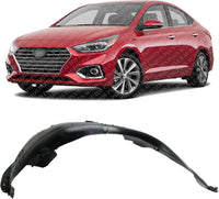 Front Fender Liner Left Driver Side Direct Replacement Compatible With 2018-2022 Hyundai Accent HY1248170 86811J0000