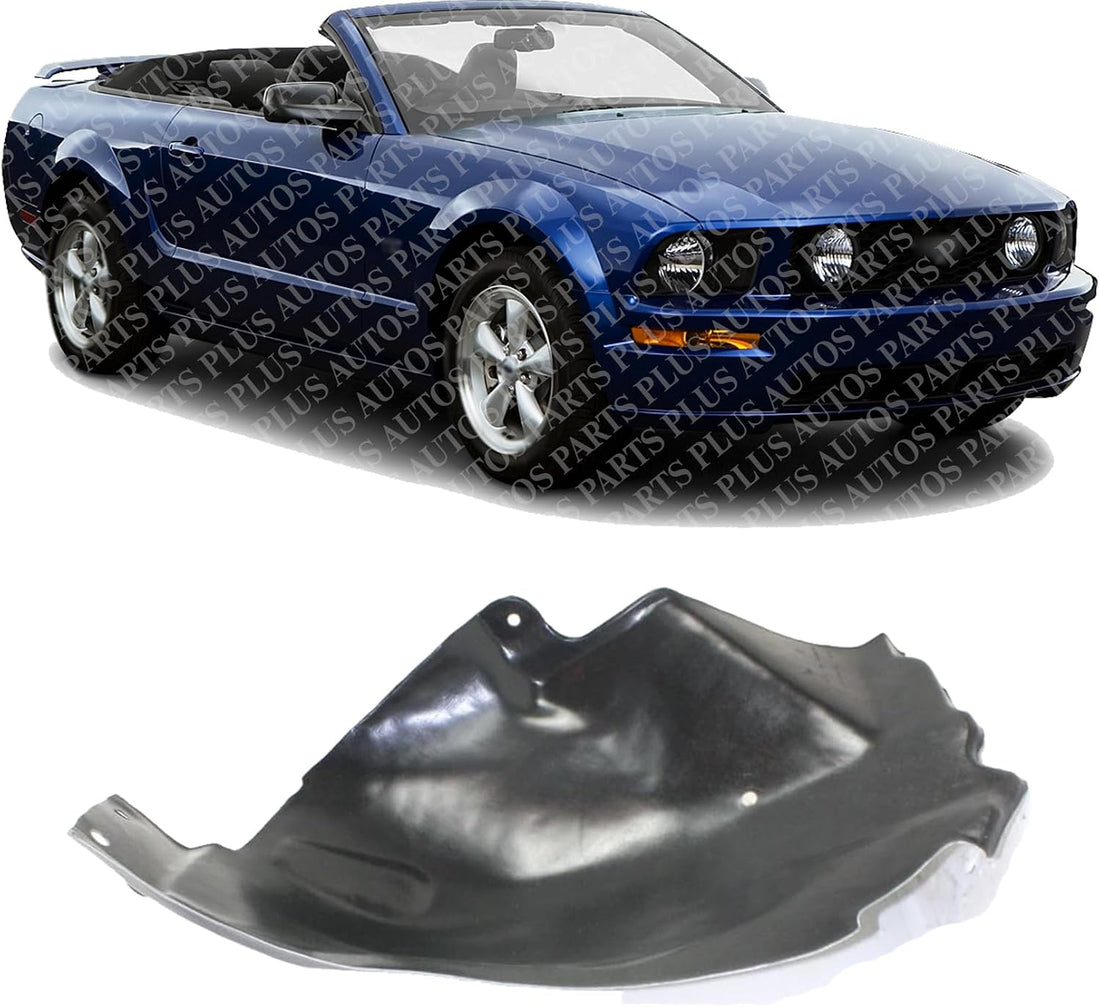 Front Fender Liner Rear Section Right Passenger Side Direct Replacement Compatible With 2005-2009 Ford Mustang FO1251128 5R3Z16102AB