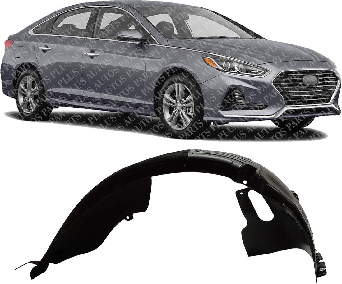 Front Fender Liner Right Passenger Side Direct Replacement Compatible with 2018-2019 Hyundai Sonata HY1249169 86812C2600