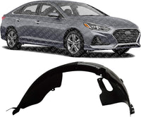 Front Fender Liner Right Passenger Side Direct Replacement Compatible with 2018-2019 Hyundai Sonata HY1249169 86812C2600
